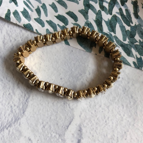 J. Crew Marquis Cut Rhinestone Bracelet - Picture 6 of 7